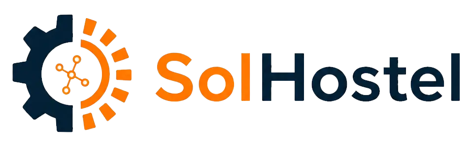 logotipo de la empresa de soluciones para la hostelería SolHostel
